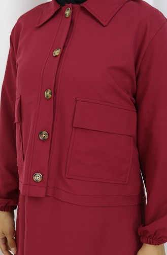 Jile Ceket İkili Takım 0117-06 Bordo