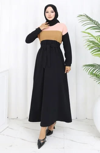 Robe Hijab Noir 1832-11