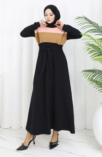 Robe Hijab Noir 1832-11