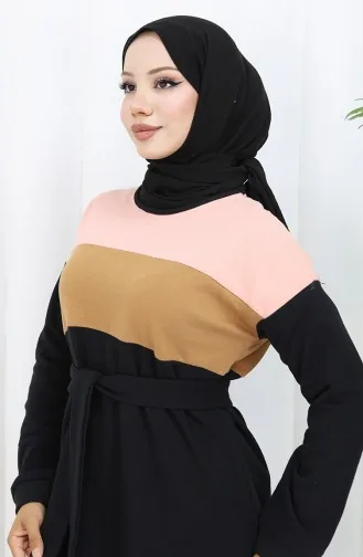 Robe Hijab Noir 1832-11