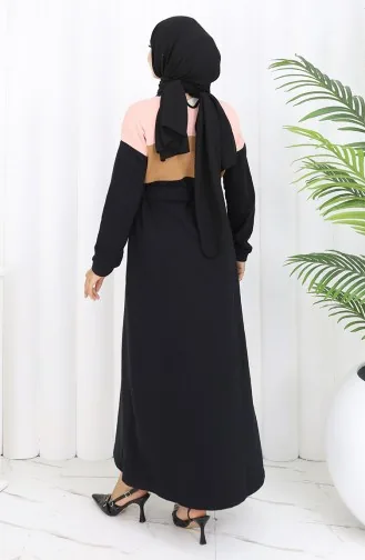 Robe Hijab Noir 1832-11