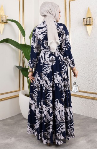 Robe Hijab Bleu Marine 7119-01