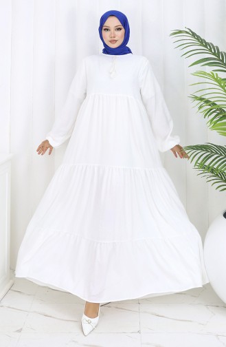 Robe Hijab Blanc 4107-07