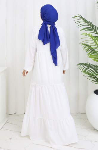 Robe Hijab Blanc 4107-07