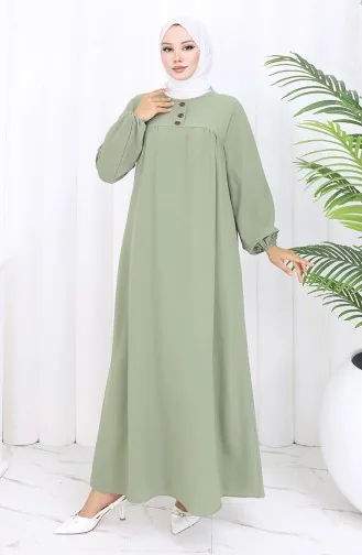 فستان روب 4109-03 أخضر لوزي 4109-03