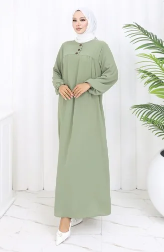 فستان روب 4109-03 أخضر لوزي 4109-03