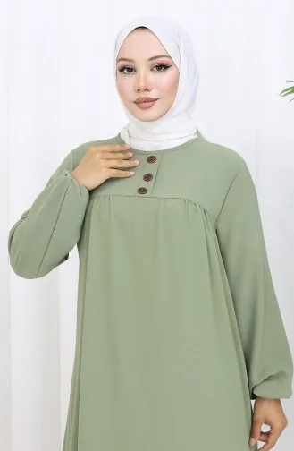 فستان روب 4109-03 أخضر لوزي 4109-03