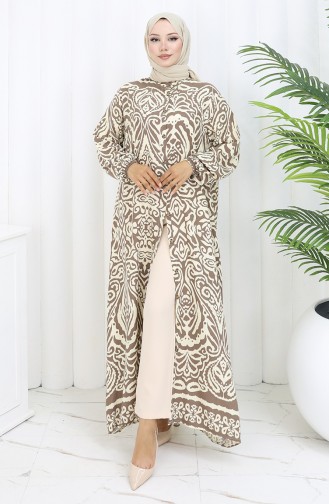 Robe Hijab Couleur Brun 2095-02