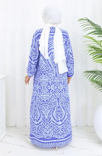 Viskose Kleid Mit Knöpfen 2095-04 Lila 2095-04