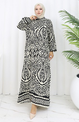 Robe Hijab Noir 2095-06