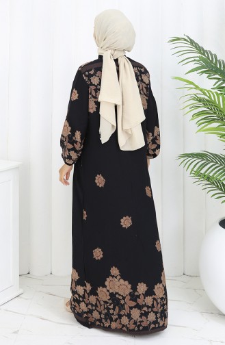 Black İslamitische Jurk 2096-04