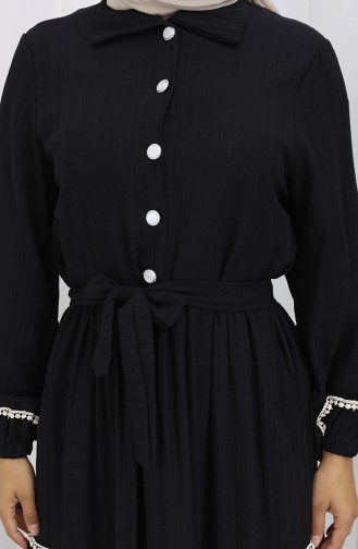 Robe Hijab Noir 2098-03