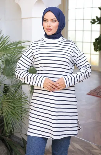 سترة رياضية مخططة 71295-02 أزرق داكن 71295-02