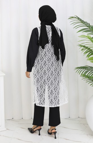Schwarz Strickjacke 8761-06