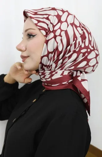 Digital Rayon Scarf 70302-12 Claret Red 70302-12