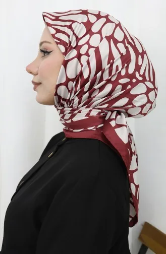 Digital Rayon Scarf 70302-12 Claret Red 70302-12