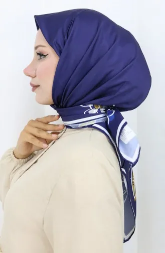 Digital Rayon Scarf 70308-01 Navy Blue 70308-01