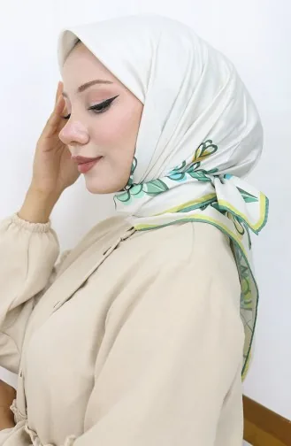 Écharpe En Rayonne Numérique 70308-06 Vert 70308-06