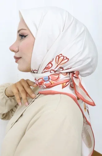 Écharpe En Rayonne Numérique 70308-08 Corail 70308-08