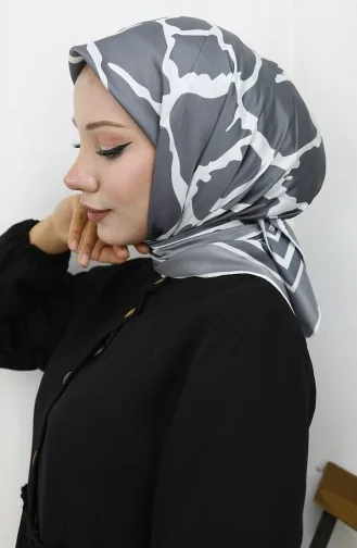 Digitaler Rayon Schal 70309-11 Grau 70309-11