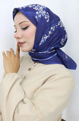 وشاح رايون رقمي 70310-06 أزرق داكن 70310-06