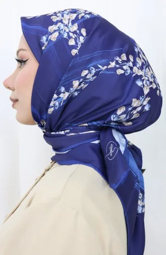 وشاح رايون رقمي 70310-06 أزرق داكن 70310-06