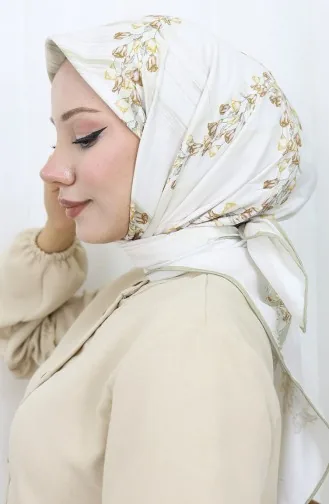 Dijital Rayon Eşarp 70310-10 Kahverengi