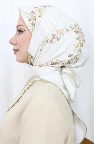 Dijital Rayon Eşarp 70310-10 Kahverengi