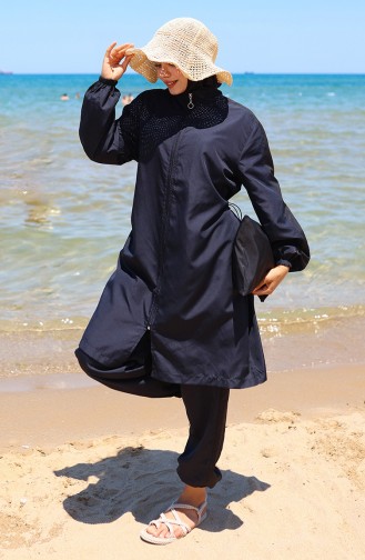 Navy Blue Swimsuit Hijab 6565-02
