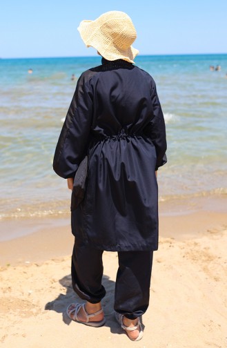 Navy Blue Swimsuit Hijab 6565-02