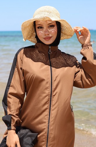 Braun Hijab Badeanzug 6565-03