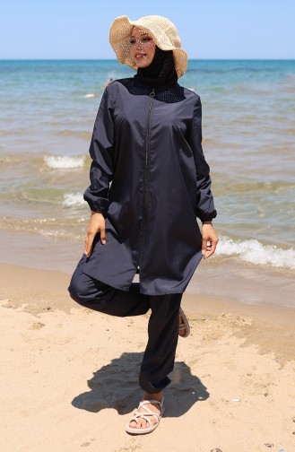Maillot de Bain Hijab Bleu Marine 9003-02