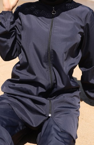Maillot de Bain Hijab Bleu Marine 9003-02
