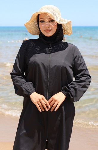 Maillot de Bain Hijab Noir 9003-04