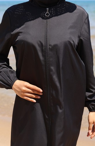 Maillot de Bain Hijab Noir 9003-04