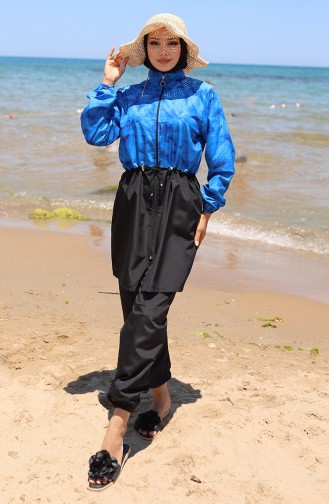 Maillot de Bain Hijab Noir 9005H-01