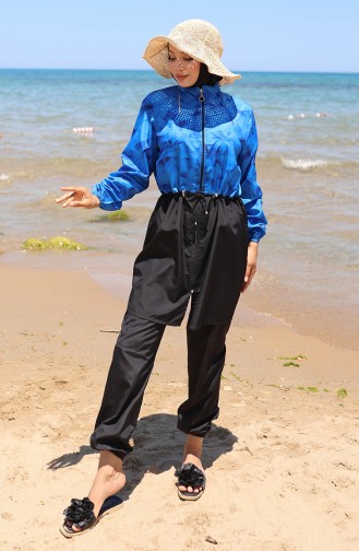 Maillot de Bain Hijab Noir 9005H-01