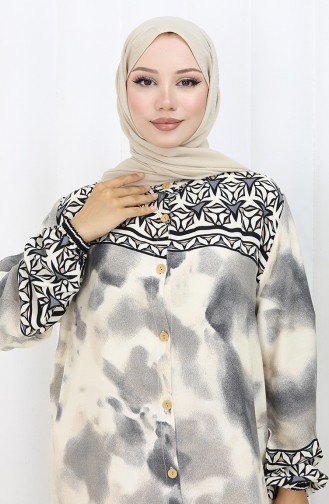Robe Hijab Gris 0114-02