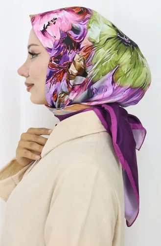 Digital Rayon Scarf 70298-02 Plum 70298-02