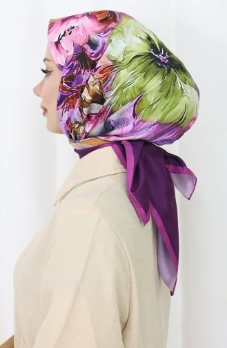 Digital Rayon Scarf 70298-02 Plum 70298-02