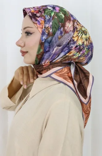 Digitale Rayon Sjaal 70299-04 Bruin 70299-04