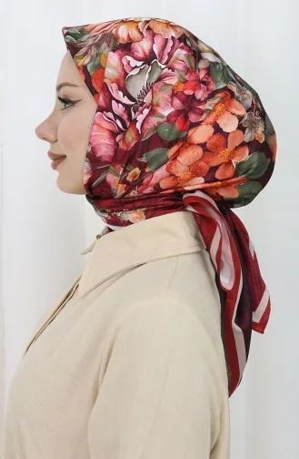 Digital Rayon Scarf 70299-05 Claret Red 70299-05