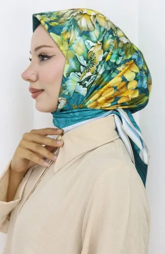 Digitale Rayon Sjaal 70299-06 Petrol 70299-06