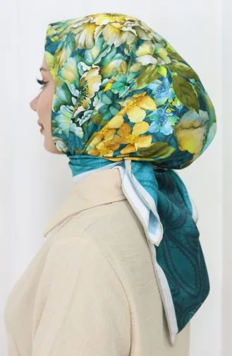 Digitale Rayon Sjaal 70299-06 Petrol 70299-06