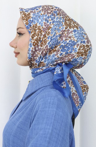 Dijital Rayon Eşarp 70300-01 Mavi