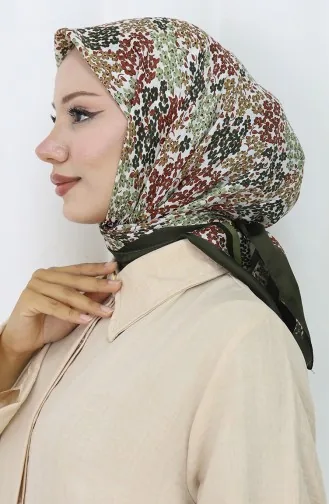 وشاح رايون رقمي 70300-02 كاكي 70300-02