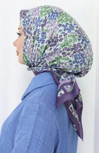 Écharpe En Rayonne Numérique 70300-05 Lilas 70300-05