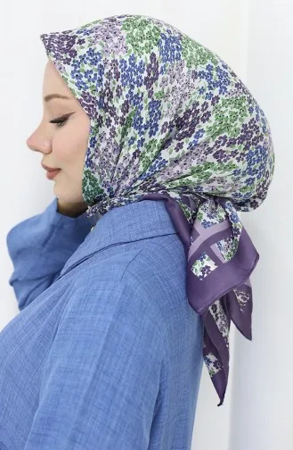 Écharpe En Rayonne Numérique 70300-05 Lilas 70300-05