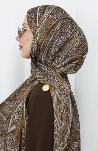 Ethnic Pattern Janjan Shawl 70305-06 Brown 70305-06