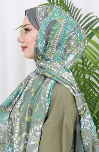 Desenli Soft Şal 70314-03 Çağla Yeşili